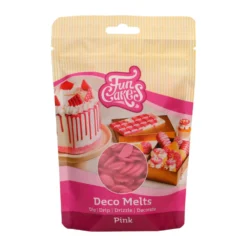 Funcakes Décors De Pâtisserie|Décors Comestibles^Deco melts Rose 250 gr -