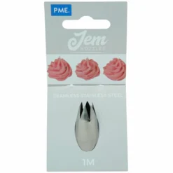 PME Poches & Douilles^Douille en inox : cannelée étoile 14 mm 1M -