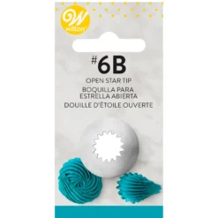 Wilton Poches & Douilles^Douille en inox : cannelée étoile 6B -