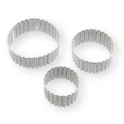 Alice Delice Emporte-Pièces^3 emporte-pièces rond cannelé en inox - Alice Délice