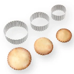 Alice Delice Emporte-Pièces^3 emporte-pièces rond cannelé en inox - Alice Délice