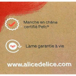 Alice Delice Couteaux De Cuisine|Éplucheurs^Eplucheur lame lisse 2 tranchants chêne PEFC - Alice Délice