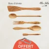 Alice Delice Ustensiles De Cuisine|Nos Packs^Equipements ustensiles en bois d'Olivier + éplucheur offert