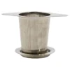Point Virgule Thés Et Infusions^Filtre à thé avec soucoupe en inox 12.5 cm -