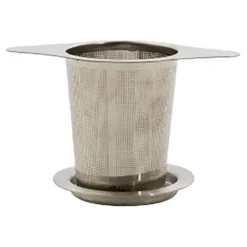 Point Virgule Thés Et Infusions^Filtre à thé avec soucoupe en inox 12.5 cm -