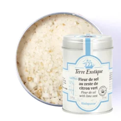 Terre Exotique Sels|Epicerie^Fleur de sel au zeste de citron vert 90g -