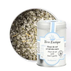 Terre Exotique Epicerie|Sels^Fleur de sel à l´Ail des ours 90 gr -