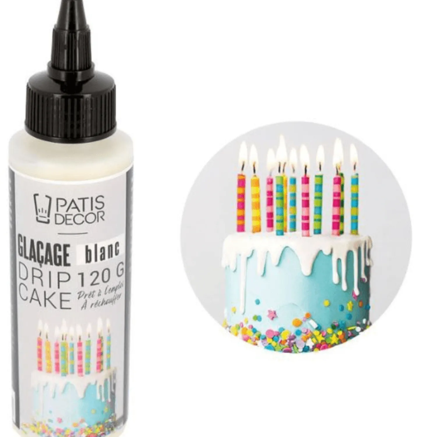 Patisdecor Glaçage Et Nappage^Glaçage drip cake blanc 120 gr