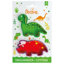 Decora Emporte-Pièces^Kit 2 emporte-pièces en plastique : Dinosaure - Décora