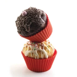 Silikomart Support, Transport^Lot de 6 caissettes en silicone pour cupcakes et muffins 6.8