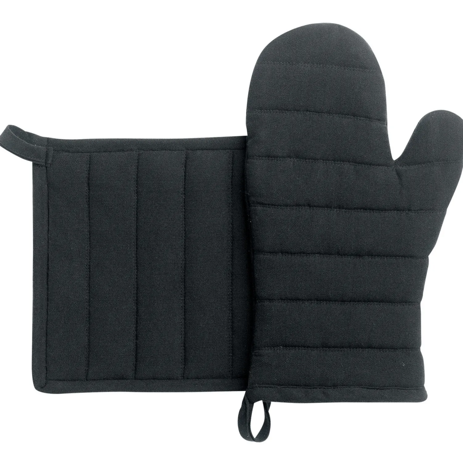 Winkler Accessoires De Cuisson|Protections De La Chaleur^Lot gant et manique Jona noir -