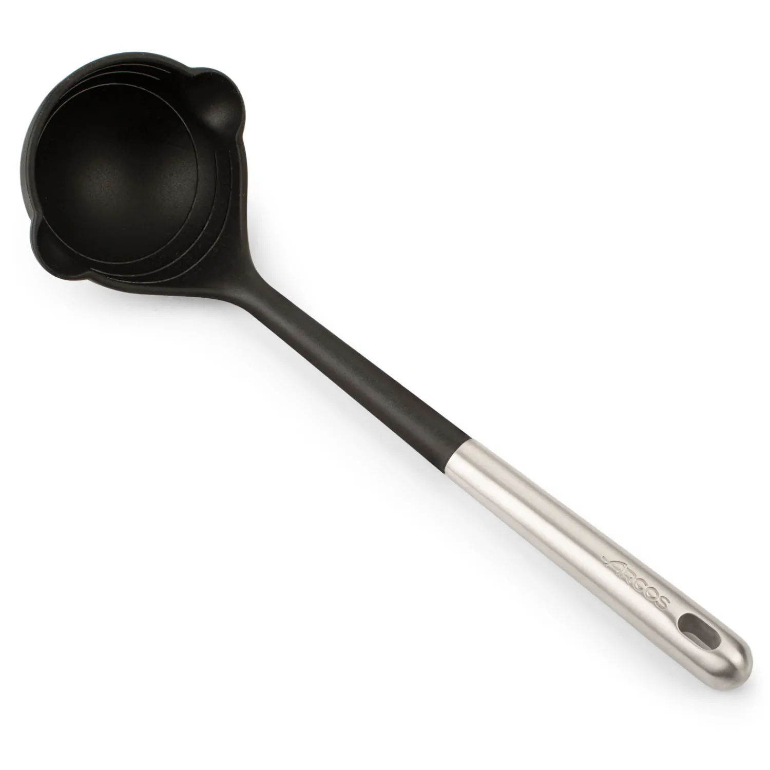 Arcos Ustensiles De Cuisine^Louche graduée en acier et silicone 32,3 cm -