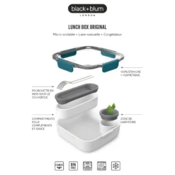 Alice Delice Repas Nomade^Lunch box Original olive 5.5 x 20 cm - Black & Blum