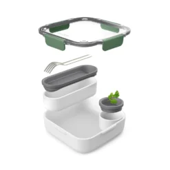 Alice Delice Repas Nomade^Lunch box Original olive 5.5 x 20 cm - Black & Blum