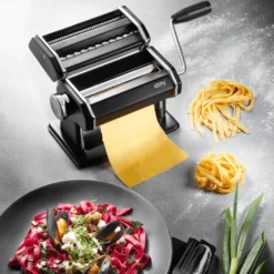 Gefu Pâtes Fraîches Maison|Ustensiles Spécifiques^Machine à pâtes Pasta Perfetta noir mat -