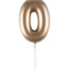 Alice Delice Décors De Pâtisserie|Décors Non Comestibles^Mini bougie dorée 0 hauteur 4.5 cm
