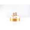 Alice Delice Décors De Pâtisserie|Décors Non Comestibles^Mini bougie dorée 2 hauteur 4.5 cm