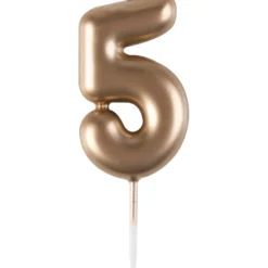 Alice Delice Décors De Pâtisserie|Décors Non Comestibles^Mini bougie dorée 5 hauteur 4.5 cm