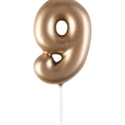Alice Delice Décors De Pâtisserie|Décors Non Comestibles^Mini bougie dorée 9 hauteur 4.5 cm