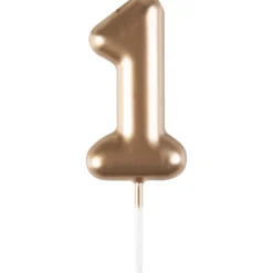 Alice Delice Décors De Pâtisserie|Décors Non Comestibles^Mini bougie dorée 1 hauteur 4.5 cm
