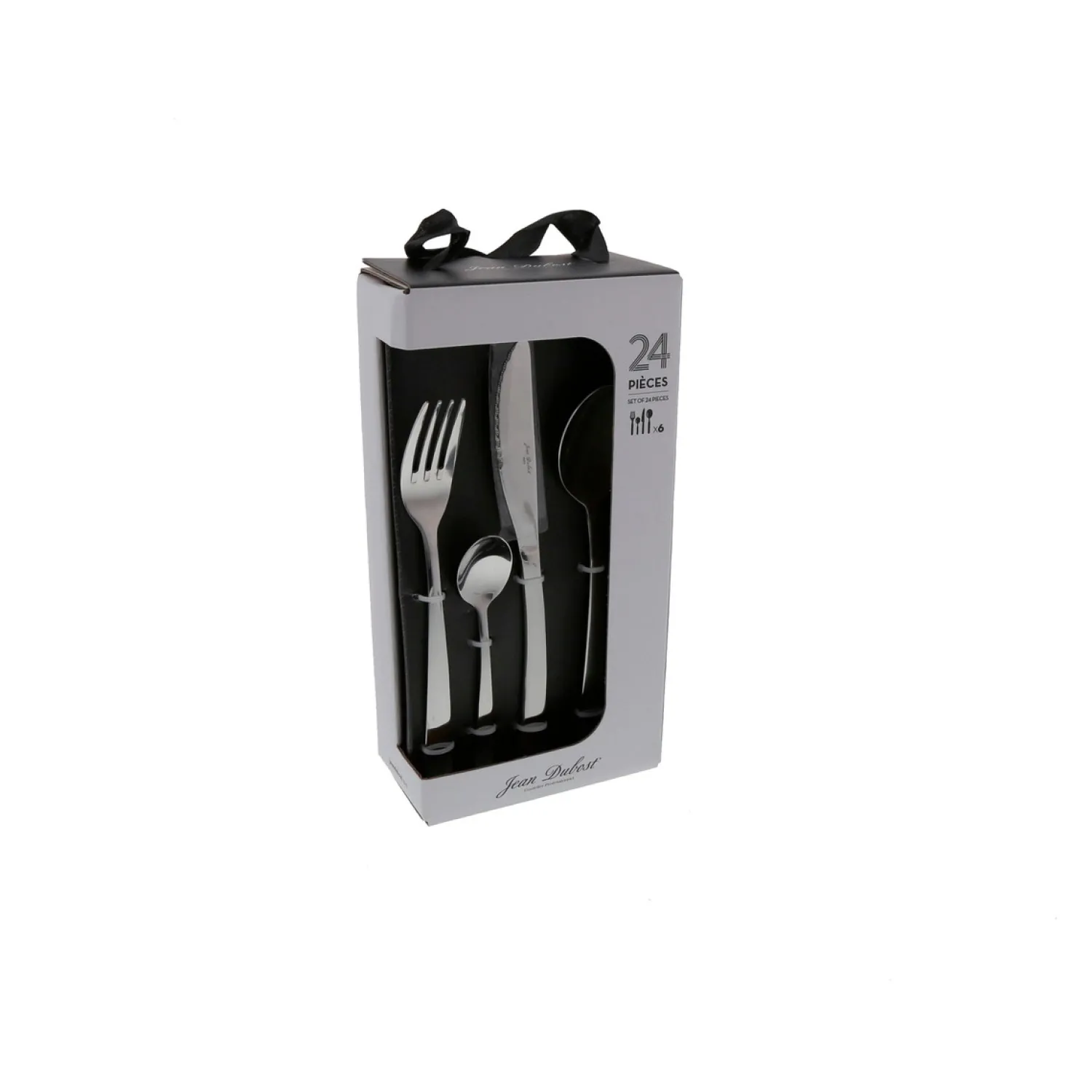 Jean Dubost Vaisselle|Couverts^Ménagère 24 couverts inox Jet -