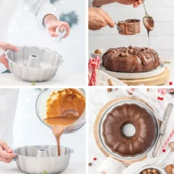 Decora Moules À Gâteau^Moule à bundt cake en métal antiadhésif 27 x 8.5 cm - Decor