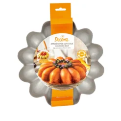 Decora Moules À Gâteau^Moule à bundt cake en métal anti adhésif Flower 24 x 6 cm -