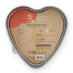 Alice Delice Moules À Gâteau^Moule à charnière coeur en métal anti adhérent 4/6 parts 20