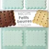 Scrapcooking Moules Individuels^Moule en silicone 8 biscuits petit beurre -