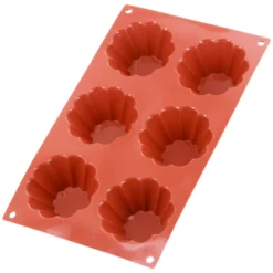 Alice Delice Moules Individuels^Moule en silicone 6 brioches - Alice Délice