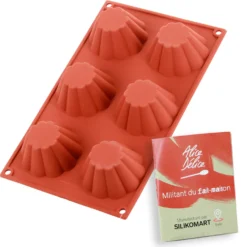 Alice Delice Moules Individuels^Moule en silicone 6 brioches - Alice Délice