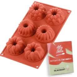 Alice Delice Moules Individuels^Moule en silicone 6 cakes fantaisies - Alice Délice