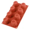 Alice Delice Moules Individuels^Moule en silicone 8 cannelés - Alice Délice