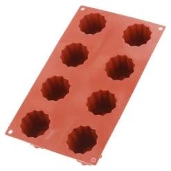 Alice Delice Moules Individuels^Moule en silicone 8 cannelés - Alice Délice