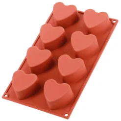 Alice Delice Moules Individuels^Moule en silicone 8 coeurs - Alice Délice