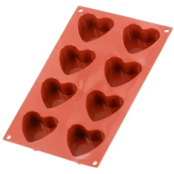 Alice Delice Moules Individuels^Moule en silicone 8 coeurs - Alice Délice