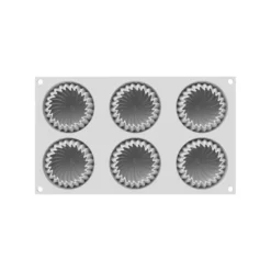 Silikomart Moules Individuels^Moule en silicone 3D 6 mini Wave -