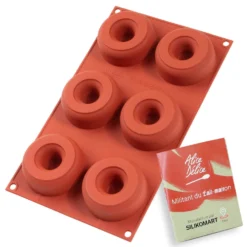 Alice Delice Moules À Gâteau|Moules Individuels^Moule en silicone 6 donuts - Alice Délice
