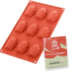 Alice Delice Moules Individuels^Moule en silicone 9 madeleines - Alice Délice