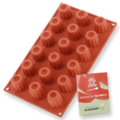 Alice Delice Moules Individuels^Moule en silicone 18 mini cannelés - Alice Délice