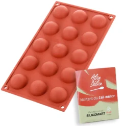 Alice Delice Moules Individuels^Moule en silicone 15 mini demi-sphères - Alice Délice