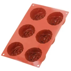 Alice Delice Moules Individuels^Moule en silicone 6 roses - Alice Délice
