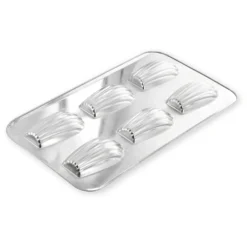 Alice Delice Moules Individuels^Moule 6 madeleines XL en fer blanc 39.5 cm - Alice Délice