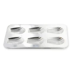 Alice Delice Moules Individuels^Moule 6 madeleines XL en fer blanc 39.5 cm - Alice Délice