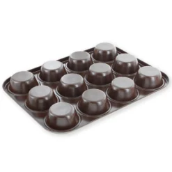 Alice Delice Moules Individuels^Moule 12 muffins en métal anti adhérent - Alice Délice