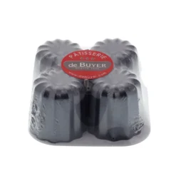 De Buyer Moules Individuels^4 moules à cannelés en métal anti adhérent -