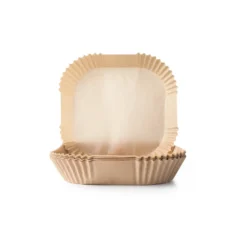 Alice Delice Papier, Film Alimentaire|Accessoires De Cuisson^50 moules en papier pour airfryer carrés 20 cm - Ibili