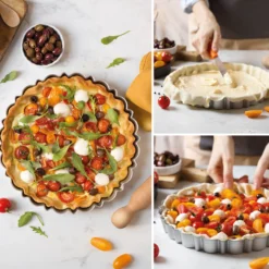 Decora Moules À Tarte^Moule à tarte avec fond amovible en métal anti adhésif 30 cm