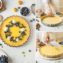 Decora Moules À Tarte^Moule à tarte avec fond amovible en métal anti adhésif 25 cm
