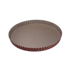 Alice Delice Moules À Tarte^Moule à tarte avec fond fixe en métal anti-adhérent 24 cm -